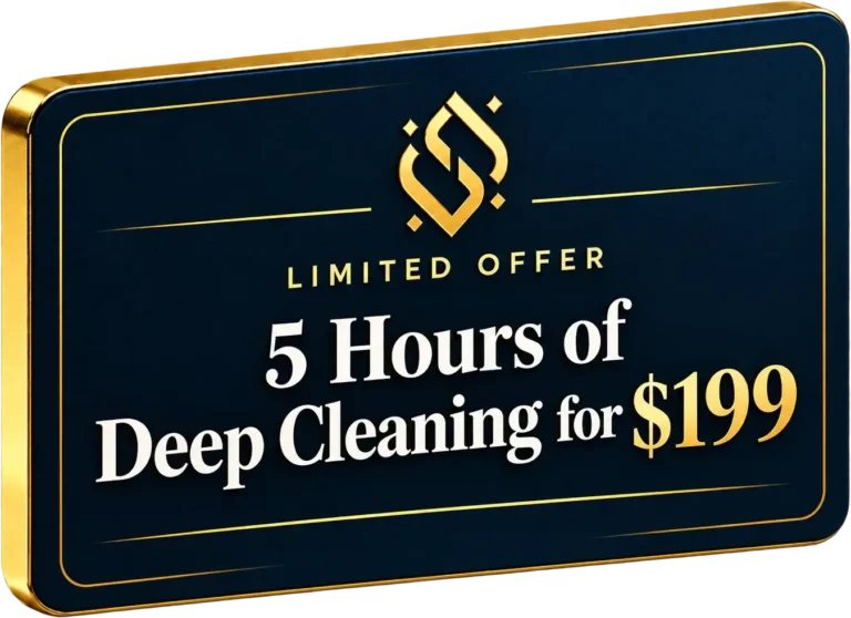Limited offer card: 5 hours of deep cleaning for $199 from Syd's Cleaning Service
