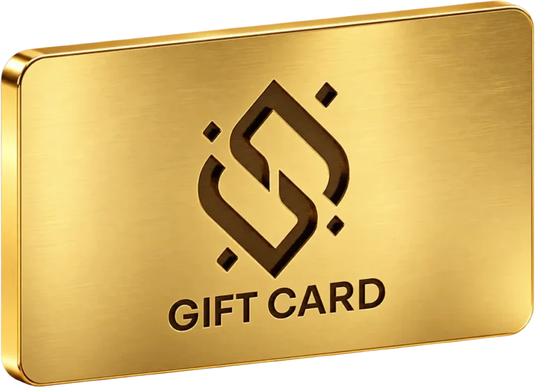 Gold Syd's Cleaning Service gift card with the company logo